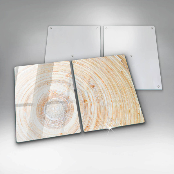 Protection plaque induction Texture du bois