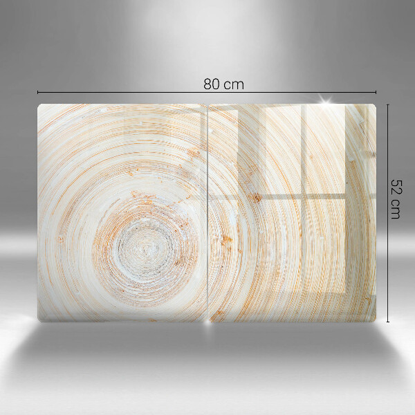 Protection plaque induction Texture du bois