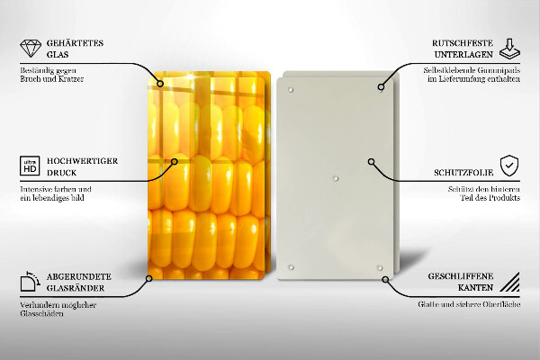 Protection plaque induction Grains de maïs