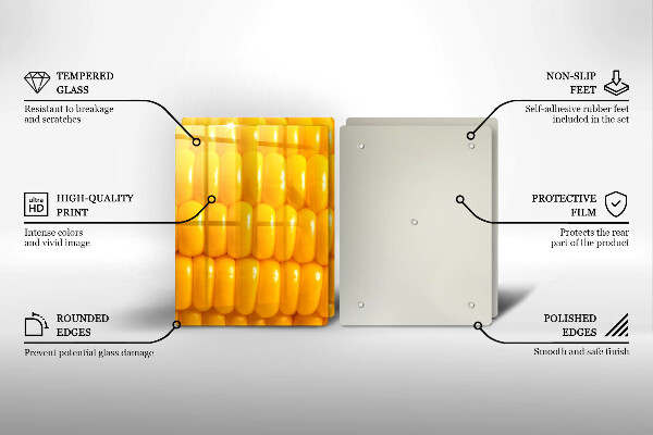 Protection plaque induction Grains de maïs