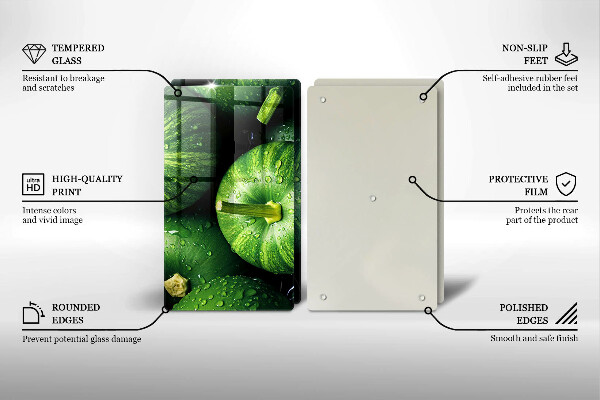 Protection plaque induction Citrouilles vertes