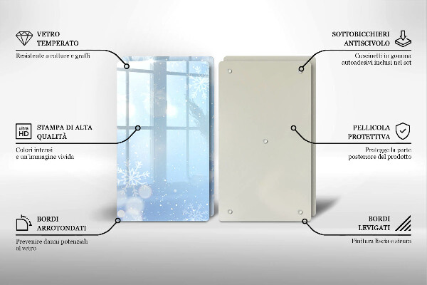 Protection plaque induction Texture hivernale