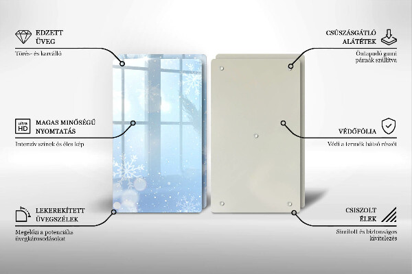 Protection plaque induction Texture hivernale