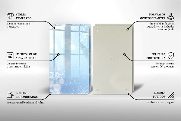 Protection plaque induction Texture hivernale