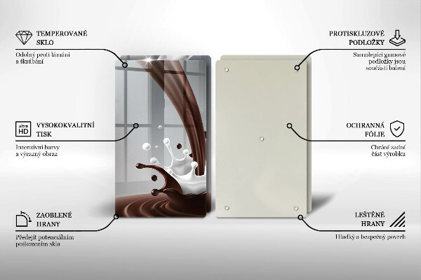 Protection plaque induction Lait et chocolat