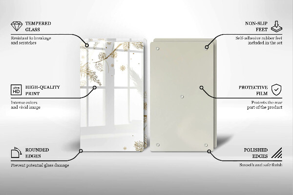 Protection plaque induction Décorations d'hiver