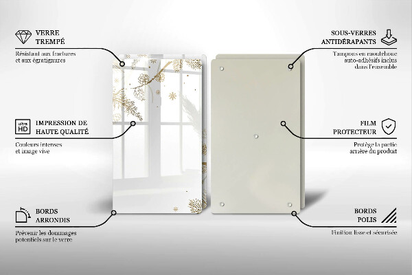 Protection plaque induction Décorations d'hiver