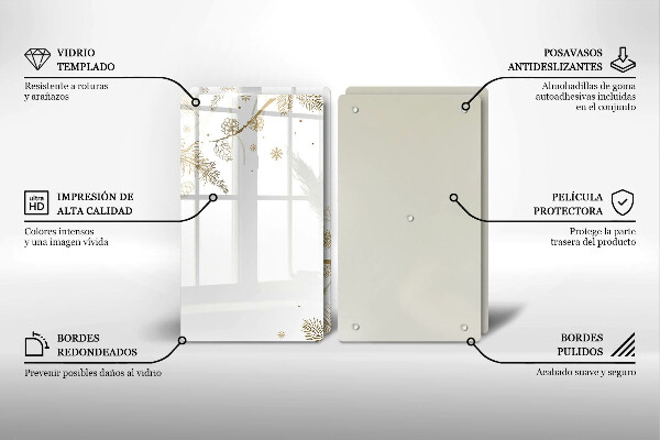 Protection plaque induction Décorations d'hiver