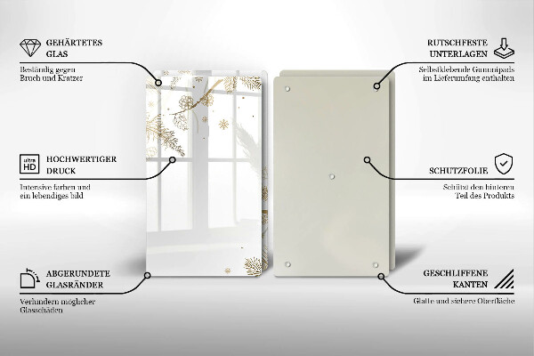 Protection plaque induction Décorations d'hiver