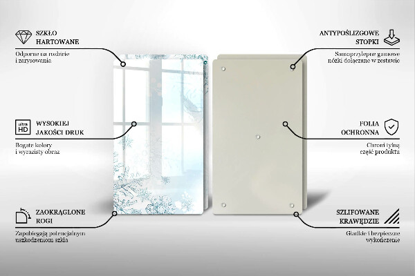 Protection plaque induction Flocon de neige