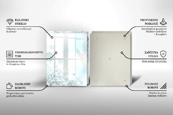 Protection plaque induction Flocon de neige