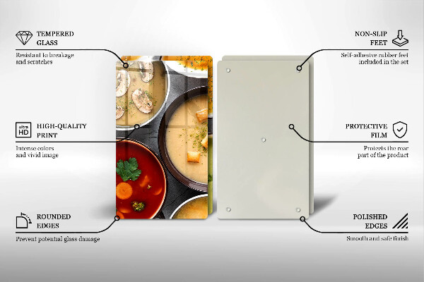 Protection plaque induction Des soupes colorées