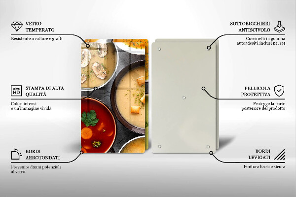 Protection plaque induction Des soupes colorées