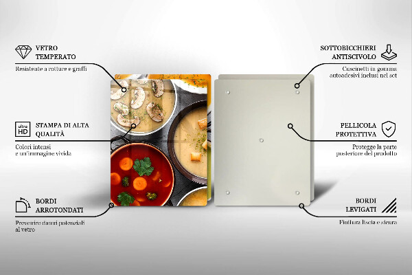 Protection plaque induction Des soupes colorées