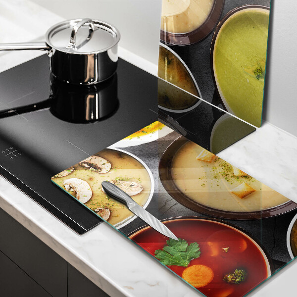 Protection plaque induction Des soupes colorées