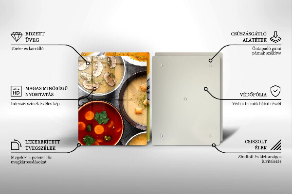 Protection plaque induction Des soupes colorées