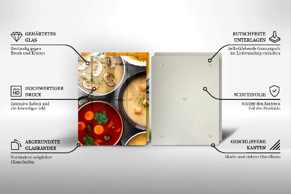 Protection plaque induction Des soupes colorées