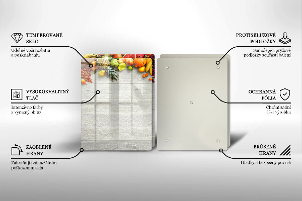 Protection plaque induction Fruits sur planches