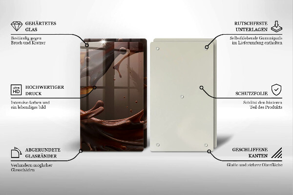 Protection plaque induction Chocolat liquide