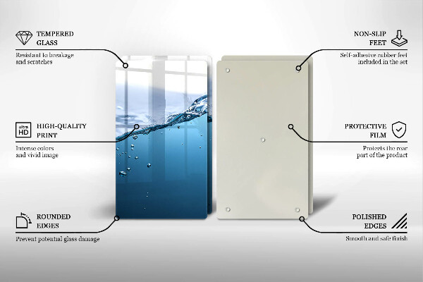 Protection plaque induction L'eau bleue