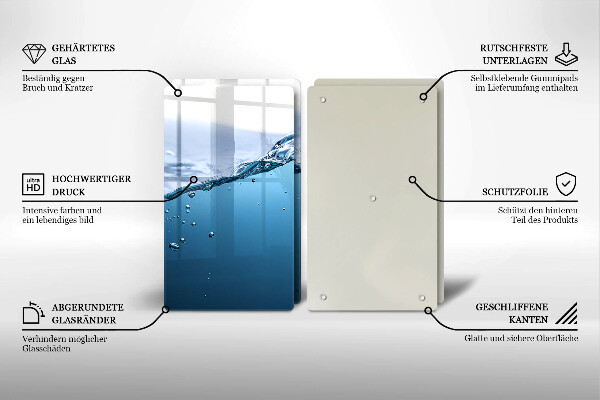 Protection plaque induction L'eau bleue