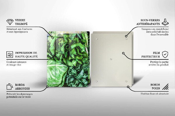 Protection plaque induction Légumes verts