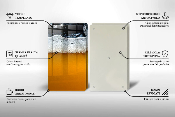 Protection plaque induction Boire de la mousse de bière