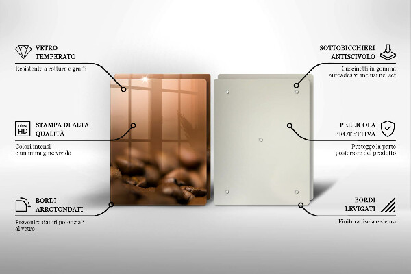 Protection plaque induction Grains de café