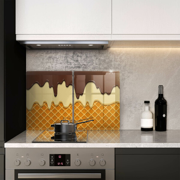 Protection plaque induction Illustration de cornet de crème glacée