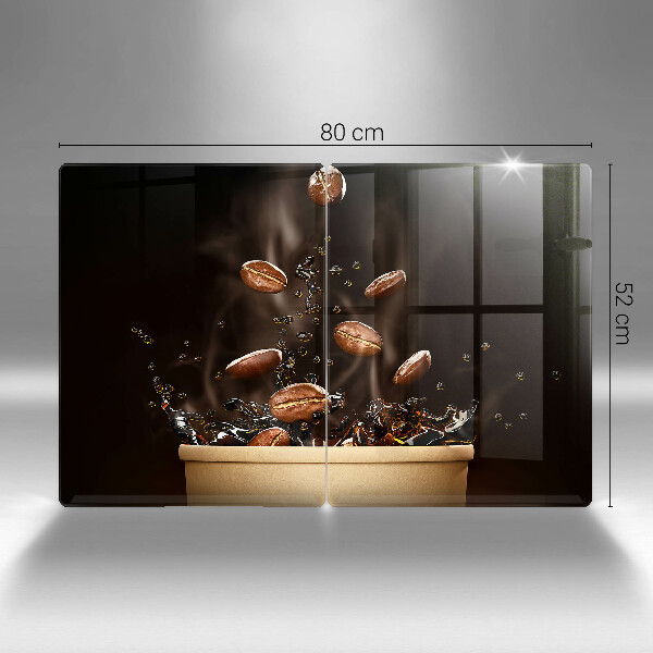 Protection plaque induction Grains de café chauds