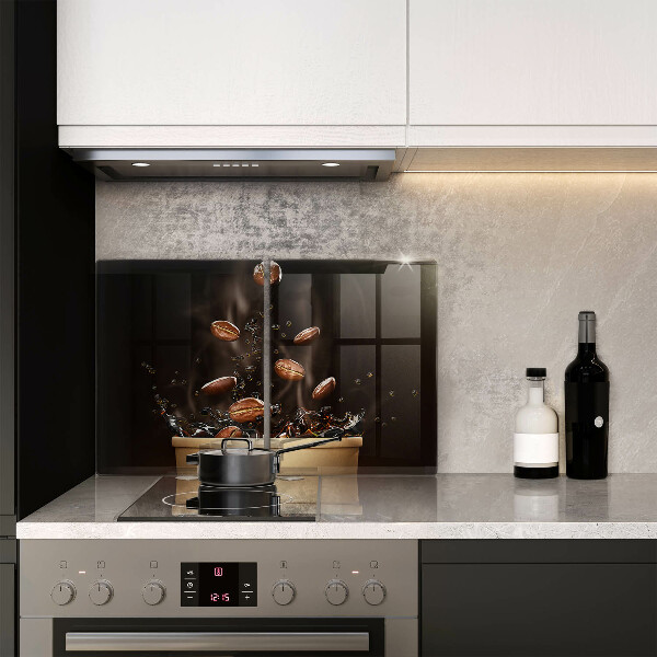 Protection plaque induction Grains de café chauds