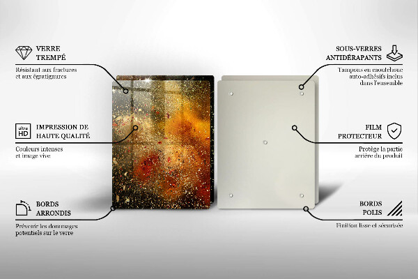 Protection plaque induction Épices colorées