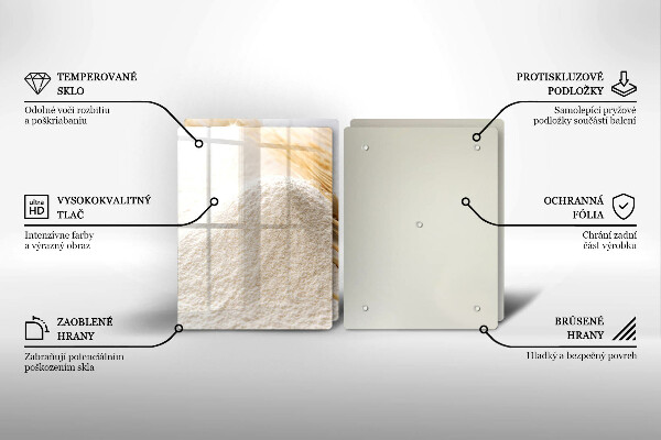 Protection plaque induction Farine et épis de céréales