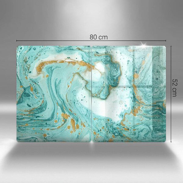 Protection plaque induction Abstraction bleue