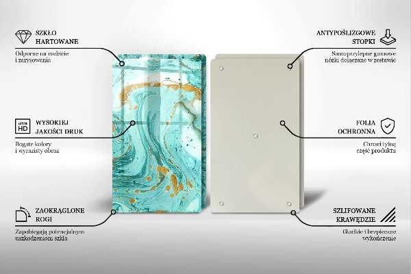 Protection plaque induction Abstraction bleue