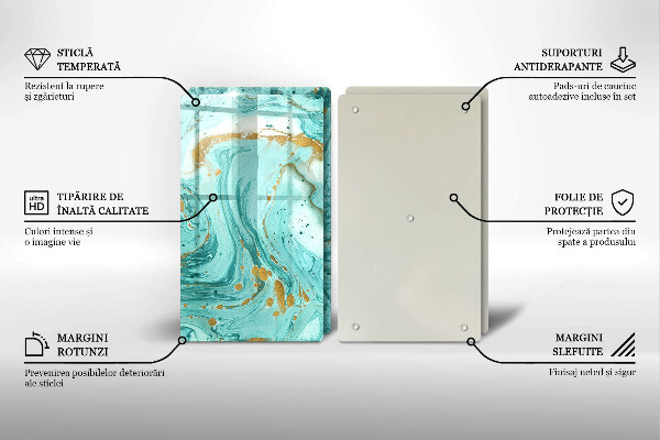 Protection plaque induction Abstraction bleue