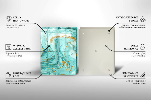 Protection plaque induction Abstraction bleue