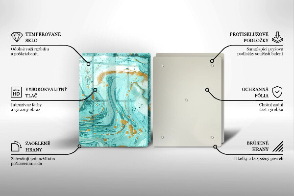 Protection plaque induction Abstraction bleue