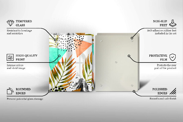 Protection plaque induction Modèle de feuilles de bohème