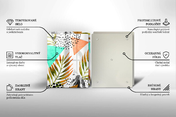 Protection plaque induction Modèle de feuilles de bohème