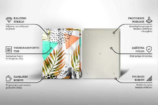 Protection plaque induction Modèle de feuilles de bohème