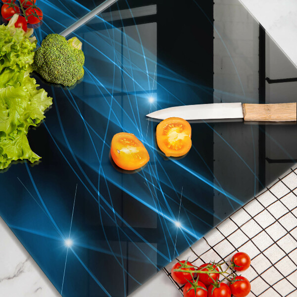 Cache plaque de cuisson Fumée bleue abstraite