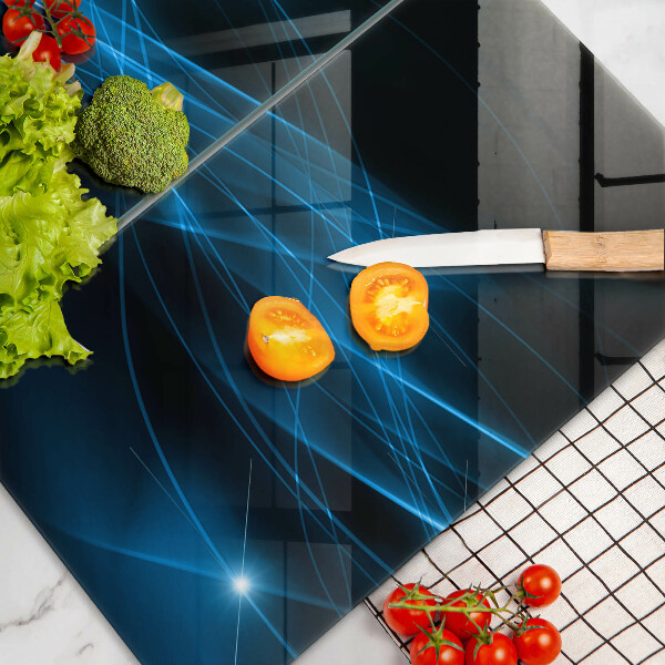 Cache plaque de cuisson Fumée bleue abstraite