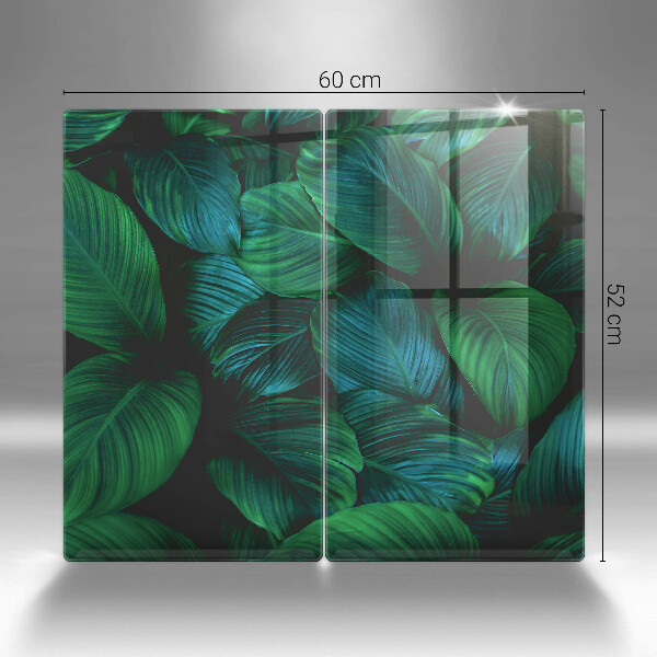 Protection plaque induction Feuilles de la jungle