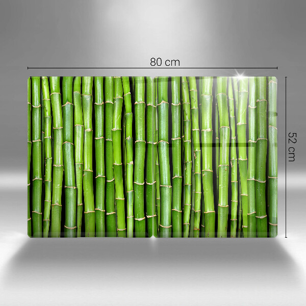 Cache plaque de cuisson Bambous naturels