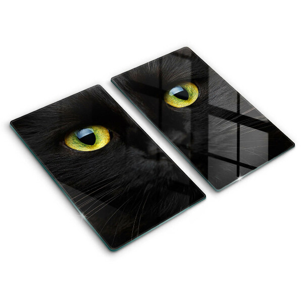 Cache plaque de cuisson Yeux de chat animaux