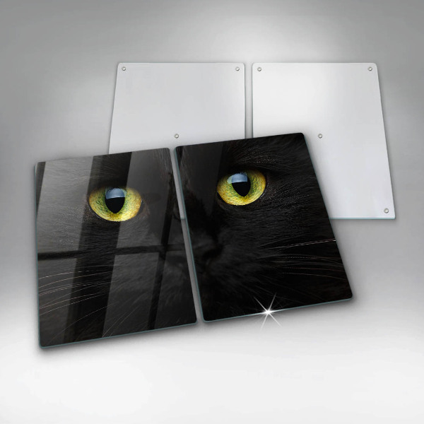 Cache plaque de cuisson Yeux de chat animaux