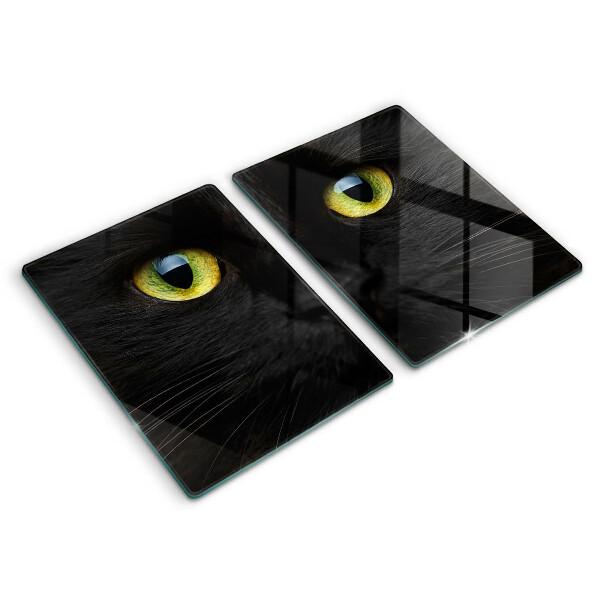 Cache plaque de cuisson Yeux de chat animaux