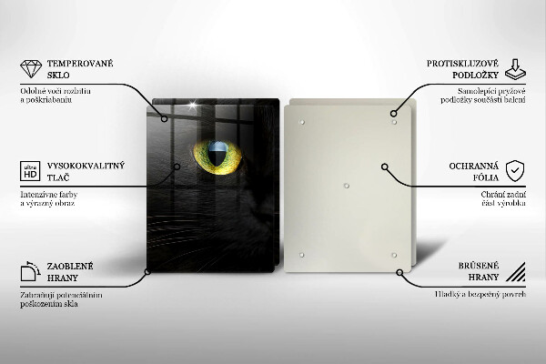 Cache plaque de cuisson Yeux de chat animaux