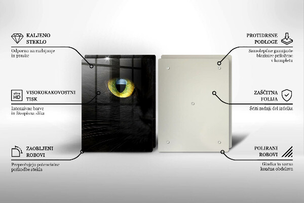 Cache plaque de cuisson Yeux de chat animaux